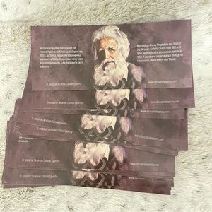 servant of God metropolitan Andrey Sheptytsky Purple Prayer Cards Set